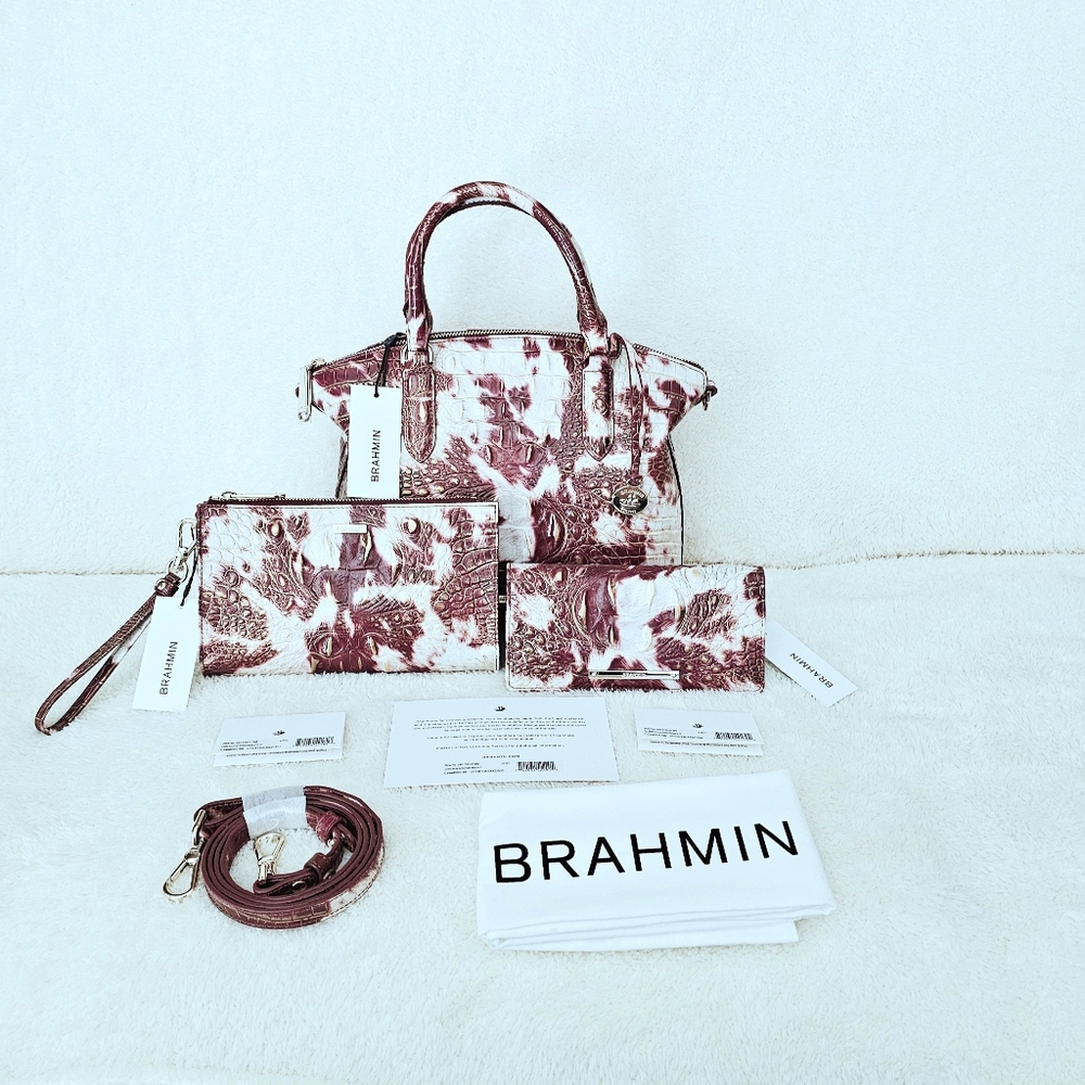 NWT Brahmin SUMMER RODEO Medium Duxbury, Daisy, & Ady Wallet